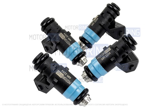 Топливные форсунки MR 2254 (4шт) под двигатель K4M для 16-клапанных Лада Ларгус до 2017 г.в., Renault 