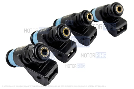 Топливные форсунки MR 2254 (4шт) под двигатель K4M для 16-клапанных Лада Ларгус до 2017 г.в., Renault 