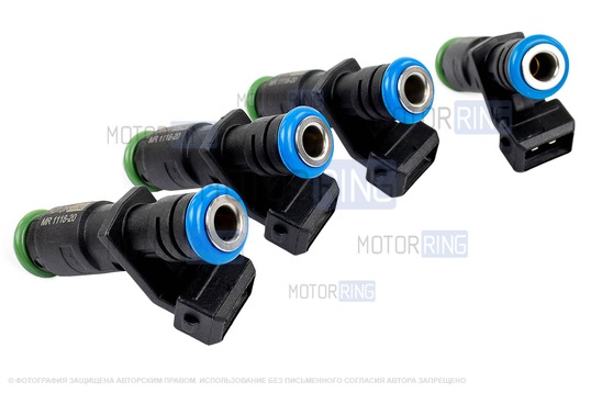 Топливные форсунки MR 1118-20 (аналог 72370) 4шт под двигатель 11182, 11183, 11186, 21114, 21116 для 8 кл Лада Калина, Калина 2, Приора, Гранта, Гранта FL, Веста, Веста NG, Ларгус, Ларгус FL, Нива Легенд, Нива Тревел, Датсун