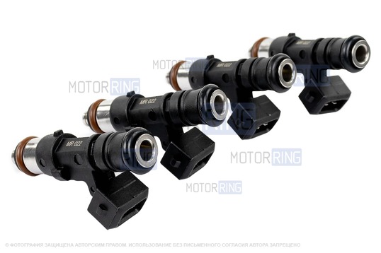 Топливные форсунки MR 022 (4шт) под двигатель 21124, 21126, 11194 для 16-клапанных ВАЗ 2110-2112, 2113-2115, Лада Калина, Калина 2, Приора, Гранта