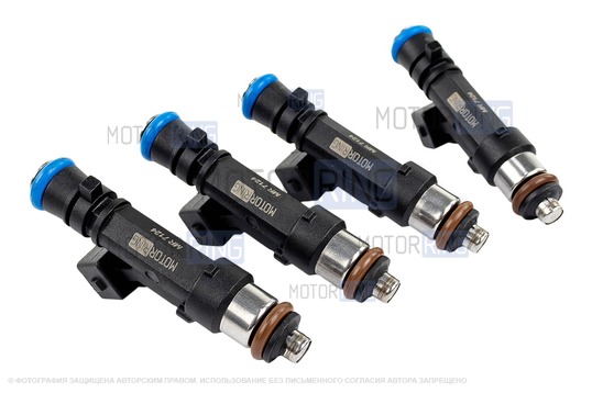 Топливные форсунки MR 7124 (4шт) под двигатель K7M для 8-клапанных Лада Ларгус до 2017 г.в., Renault 