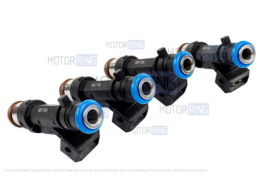 Топливные форсунки MR 7124 (4шт) под двигатель K7M для 8-клапанных Лада Ларгус до 2017 г.в., Renault 