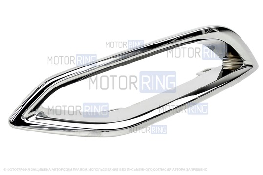 Правая накладка-вставка имитация двойного выхлопа для Лада Веста NG