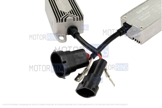 Диодные ПТФ Sal-Man 7 полос (ближний свет 60W и дальний 50W) 5800-5000lux для Лада Гранта FL, Веста, Веста NG, Икс Рей, Ларгус FL, Нива Урбан, Рено