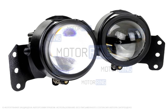 Диодные ПТФ Sal-Man 60W 13000lux (ближний, дальний) для БМВ 3, 5, 6, X3_1