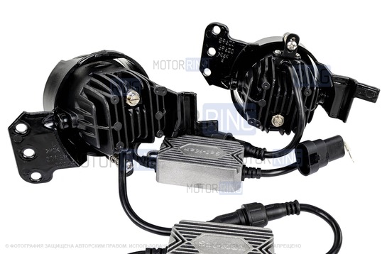 Диодные ПТФ Sal-Man 60W 13000lux (ближний, дальний) для БМВ 3, 5, 6, X3