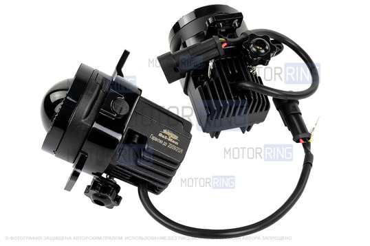 Диодные ПТФ Sal-Man 60W 13000lux (ближний, дальний) для GEELY Tugella 2019-2023 г.в.