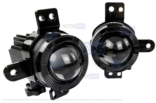 Диодные ПТФ Sal-Man 60W 13000lux (ближний, дальний) для GEELY Tugella 2019-2023 г.в.