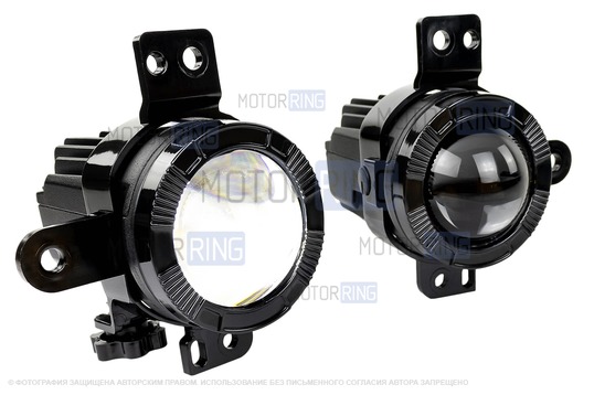 Диодные ПТФ Sal-Man 60W 13000lux (ближний, дальний) для GEELY Tugella 2019-2023 г.в.