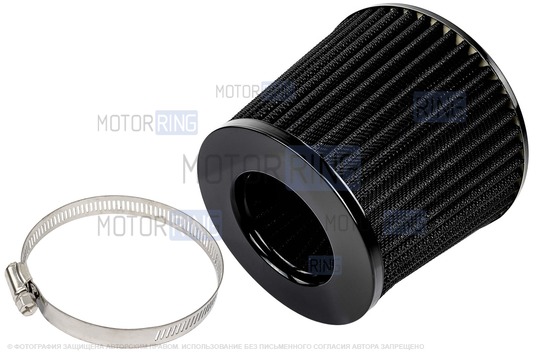 Комплект системы впуска MR нулевого сопротивления Черный (воздушный фильтр, фильтр картерных газов, масляная пропитка, дроссельная заслонка 54мм, прокладка, датчик положения заслонки, РХХ) для ВАЗ 2101-2107, 2108-21099, 2110-2112, 2113-2115, Лада Приора, Калина, Гранта