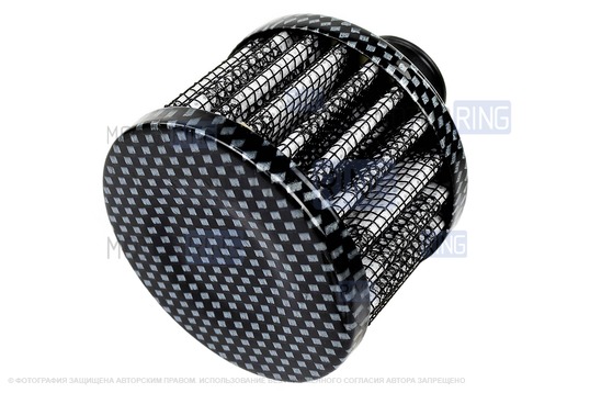 Комплект системы впуска MR нулевого сопротивления под Карбон (воздушный фильтр, фильтр картерных газов, красный кронштейн, дроссельная заслонка 56мм, прокладка, датчик положения заслонки, РХХ) для 16 кл ВАЗ 2110-2112, 2113, 2114, Лада Приора, Калина, Гранта