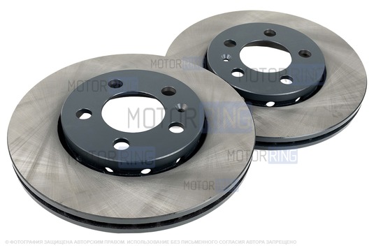 Вентилируемые передние тормозные диски МАВИКО Standart без насечек и перфорации для Volkswagen Polo, Skoda Fabia, Rapid_1