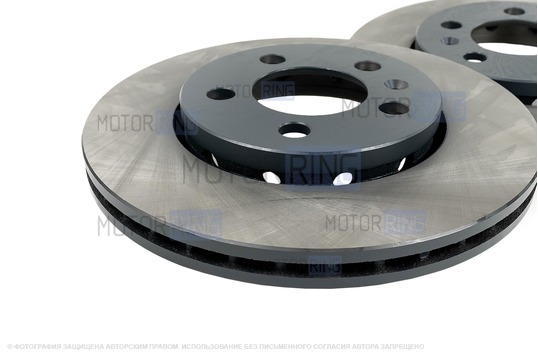 Вентилируемые передние тормозные диски МАВИКО Standart без насечек и перфорации для Volkswagen Polo, Skoda Fabia, Rapid