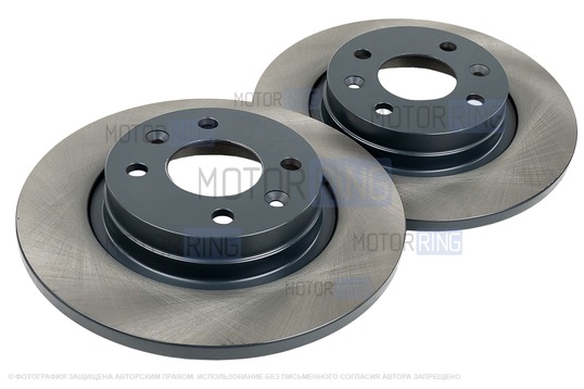 Невентилируемые передние тормозные диски МАВИКО Standart без насечек и перфорации для Лада Ларгус с двигателем K7M, Renault Logan, Sandero_1