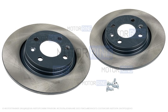 Невентилируемые передние тормозные диски МАВИКО Standart без насечек и перфорации для Лада Ларгус с двигателем K7M, Renault Logan, Sandero