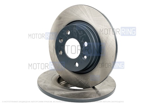 Невентилируемые передние тормозные диски МАВИКО Standart без насечек и перфорации для Лада Ларгус с двигателем K7M, Renault Logan, Sandero