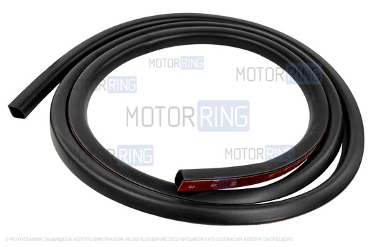 Универсальный увеличенный D-образный уплотнитель капота Деталиус длиной 3 метра для Лада и иномарок_1