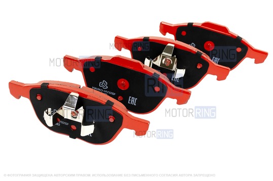 Колодки передние МАВИКО красные для Ford C-Max, EcoSport, Focus, Kuga, Mazda 3, 5