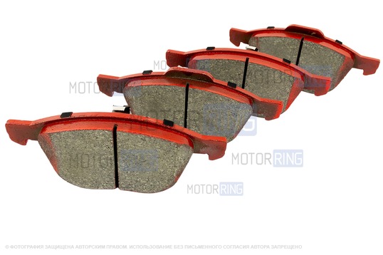 Колодки передние МАВИКО красные для Ford C-Max, EcoSport, Focus, Kuga, Mazda 3, 5