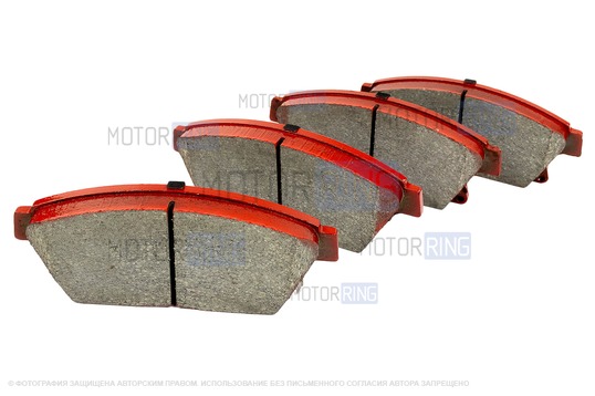 Колодки передние МАВИКО красные для Chevrolet Cruze, Orlando, Opel Astra J, Mokka, Zafira