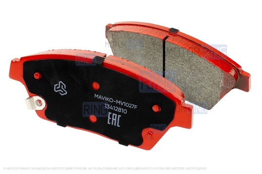 Колодки передние МАВИКО красные для Chevrolet Cruze, Orlando, Opel Astra J, Mokka, Zafira
