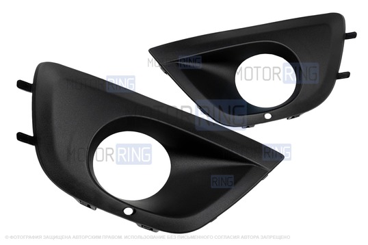 Рамки ПТФ в бампер образца 2014-2018 годов для Лада Гранта