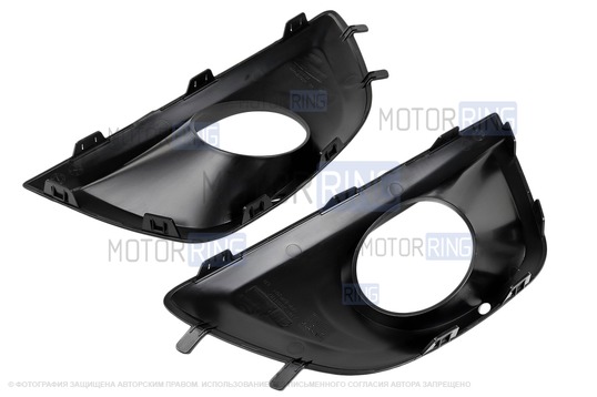 Рамки ПТФ в бампер образца 2014-2018 годов для Лада Гранта