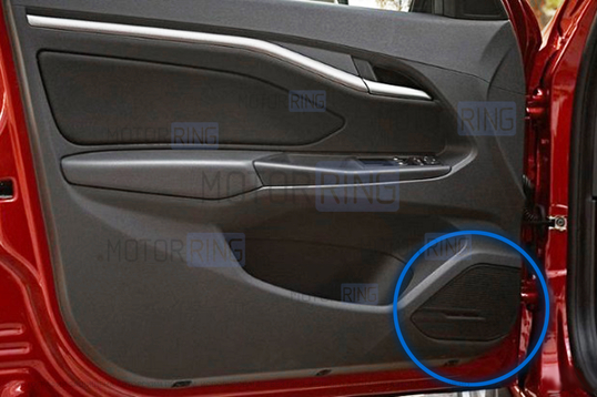 Комплект облицовок дверных динамиков для Лада Веста