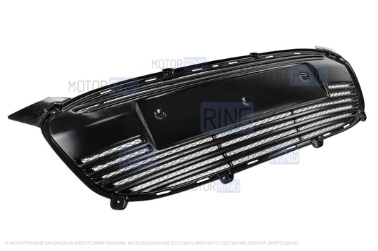 Вставка переднего бампера с сеткой для Лада Калина 2