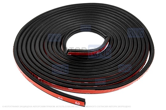 Универсальный B-образный уплотнитель капота, дверей, багажника МАВИКО (5 метров) для Лада и иномарок