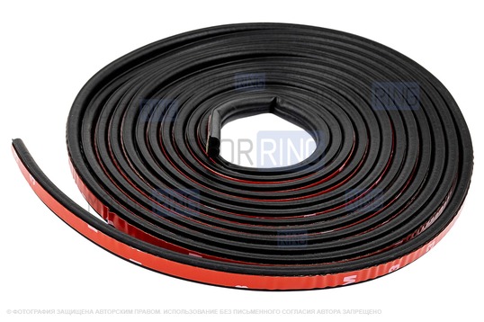 Универсальный B-образный уплотнитель капота, дверей, багажника МАВИКО (5 метров) для Лада и иномарок