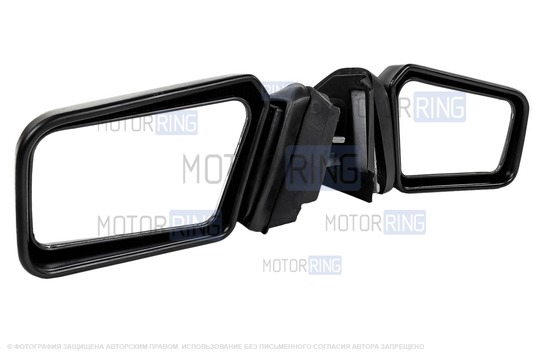 Комплект штатных боковых зеркал старого образца с нейтральным антибликом для ВАЗ 2108-21099, 2113-2115