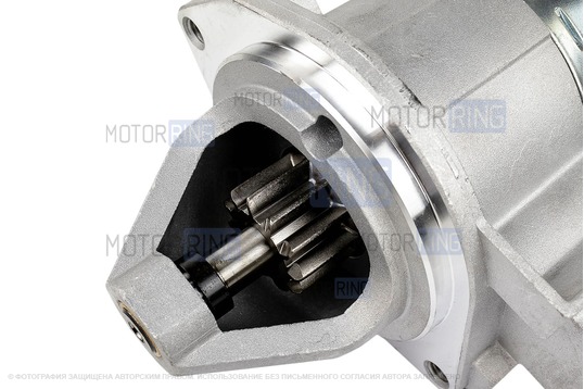 Стартер ПРАМО 1,6 кВт под 3 болта крепления (11 зубьев) для инжекторных ВАЗ 2101-2107, Лада 4х4, Нива Легенд, Нива Тревел, Шевроле Нива