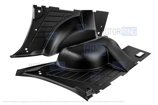 Накладки на ковролин ЯрПласт в багажник для Лада Ларгус 5 мест