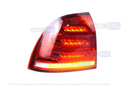 Задний левый красный светодиодный фонарь ML в стиле Мерседес АМГ для Лада Приора_1