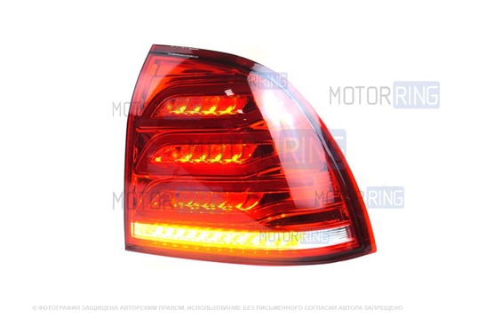 Задний правый красный светодиодный фонарь ML в стиле Мерседес АМГ для Лада Приора_1