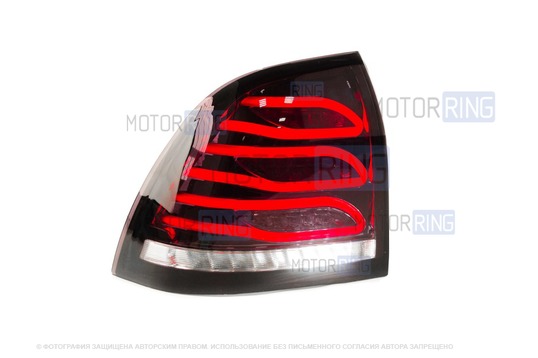 Задний левый тонированный светодиодный фонарь ML в стиле Мерседес АМГ для Лада Приора_1