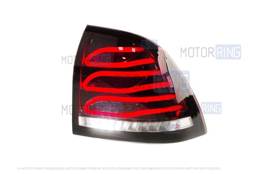 Задний правый тонированный светодиодный фонарь ML в стиле Мерседес АМГ для Лада Приора_1