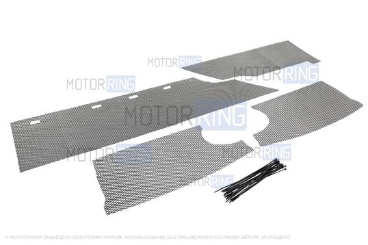 Комплект защитных сеток AutoMax на решетку радиатора и бампера для Лада Ларгус FL_1