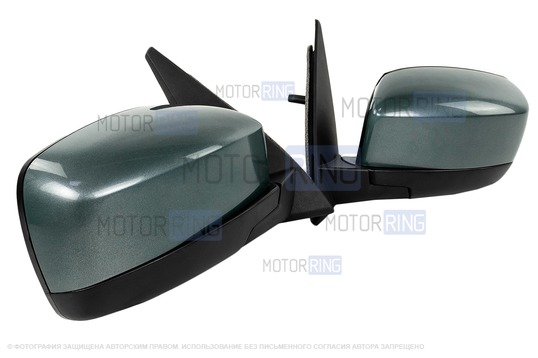 Боковые электрозеркала АТП (образца 2012 года) с обогрево, окрашенные в цвет кузова для Шевроле Нива, Лада Нива Тревел_1