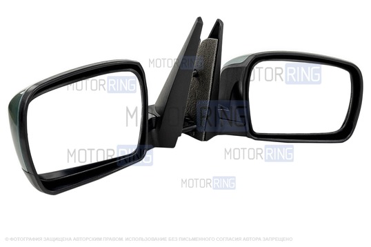 Боковые электрозеркала АТП (образца 2012 года) с обогрево, окрашенные в цвет кузова для Шевроле Нива, Лада Нива Тревел