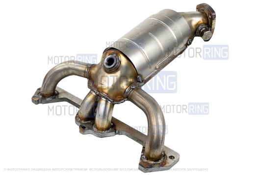 Выпускной коллектор с нейтрализатором Евро-2 для 8 кл ВАЗ 2110-2112_1