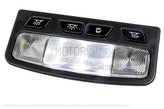 Передний черный диодный тюнинг-плафон подсветки салона в стиле Весты с малым разъемом и черной рамкой для Лада Калина, Калина 2, Гранта, Гранта FL, Датсун