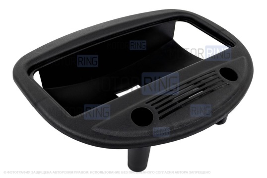 Передний черный диодный тюнинг-плафон подсветки салона в стиле Весты с большим разъемом и черной рамкой для Лада Калина, Калина 2, Гранта, Гранта FL, Датсун