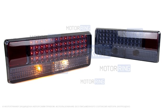 Комплект тонированных задних диодных фонарей для ВАЗ 2107