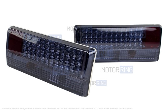 Комплект тонированных задних диодных фонарей для ВАЗ 2107