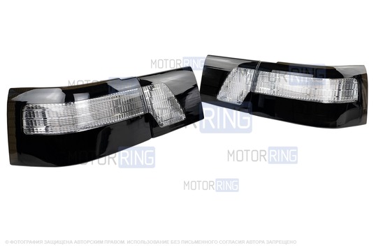 Полностью диодные черно-белые фонари Клюшки ML для ВАЗ 2110