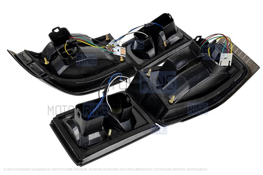 Полностью диодные черно-белые фонари Клюшки ML для ВАЗ 2110