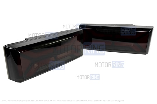 Задние тонированные диодные фонари ML в Х-стиле для ВАЗ 2108-21099, 2113, 2114