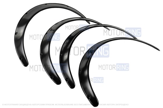 Накладки на крылья (фендеры) универсальные 4шт 70мм